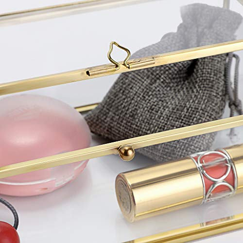 Vintage Glass Jewelry Display Box