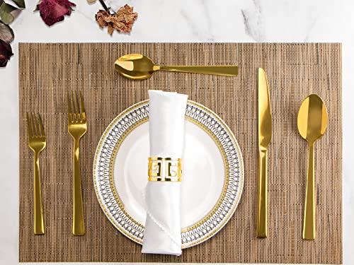 Luxury Gold Flatware Set for 8