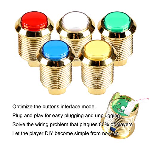 Golden Arcade Stick Kit for PC Games Mame Raspberry Pi