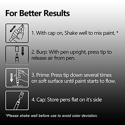 Acrylic Gold Paint Pens - 6 Pack