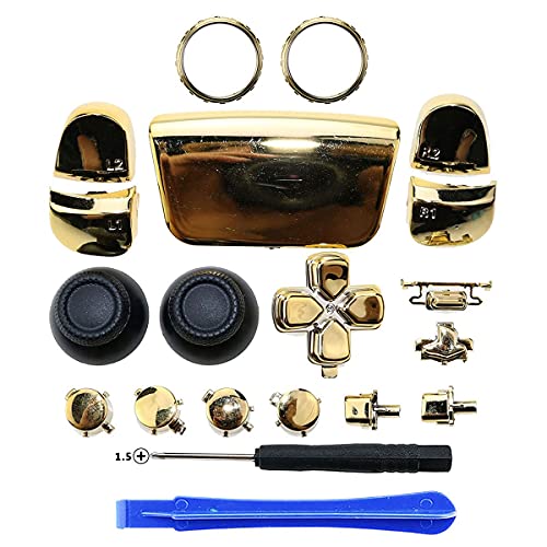 Gold Chrome PS5 Controller Button Mod Kit
