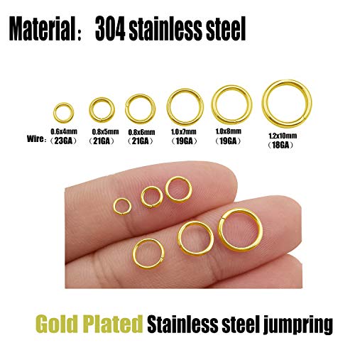Gold Plated Jump Rings for DIY Jewelry