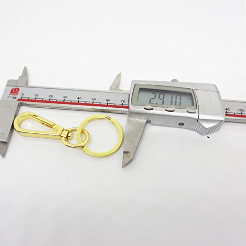 3 Pack Gold Plated Lobster Keychains with Rings