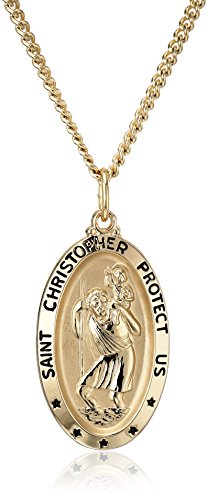 Women's 14k Gold-Filled Saint Christopher Necklace