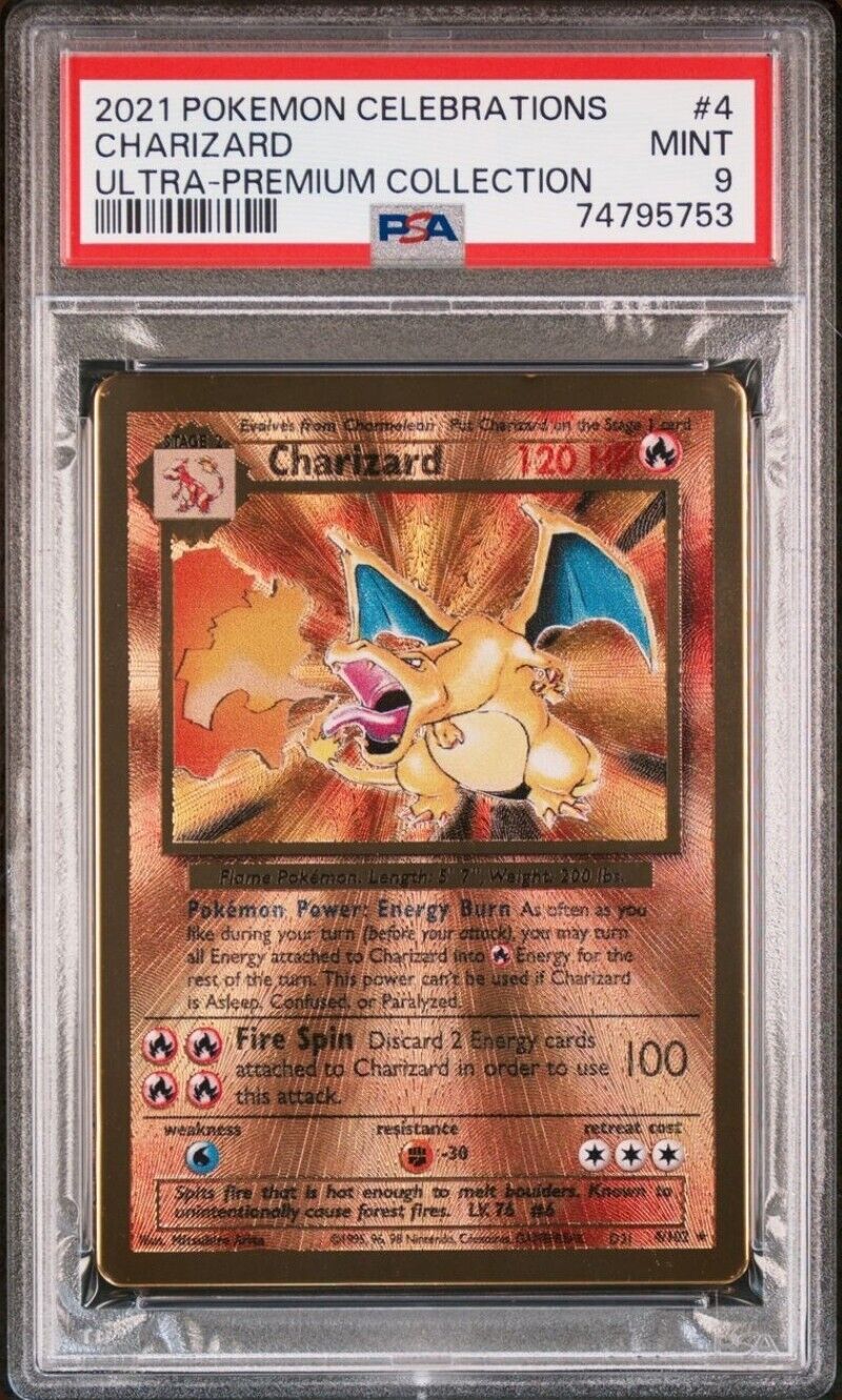 Gold Charizard Ultra Premium Pokemon Collection