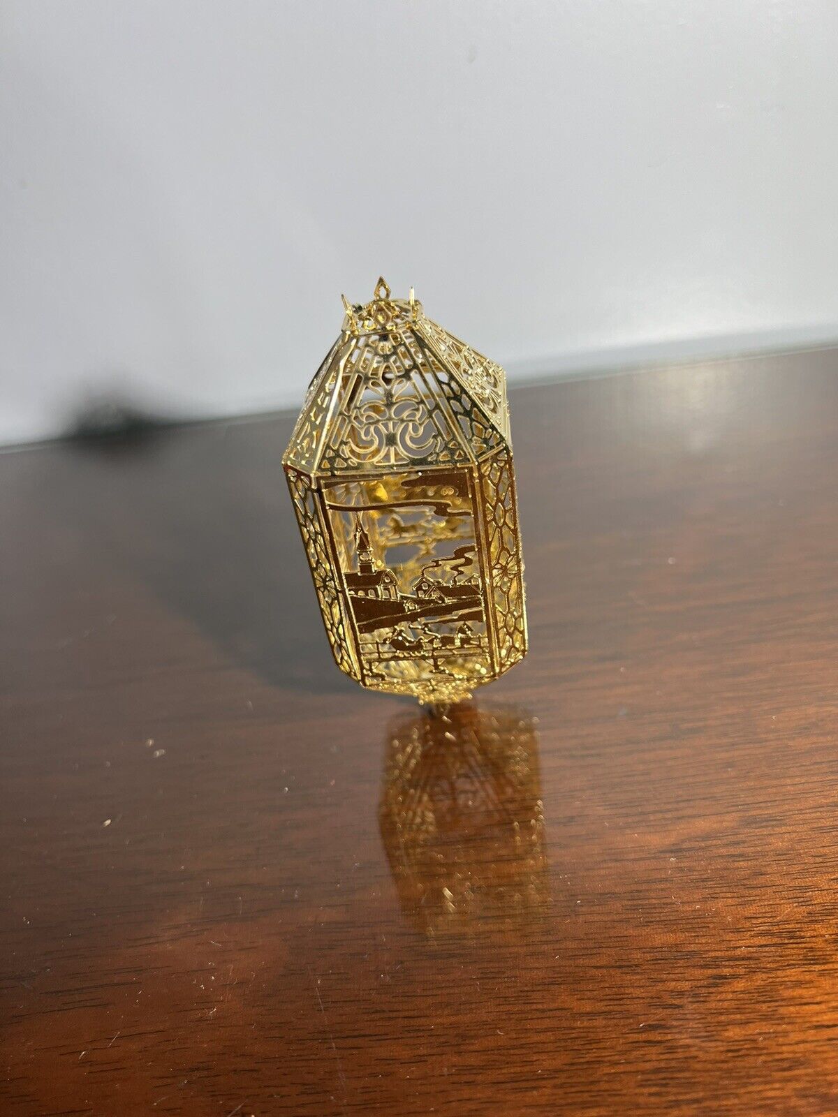 reed and barton gold plated christmas ornaments
