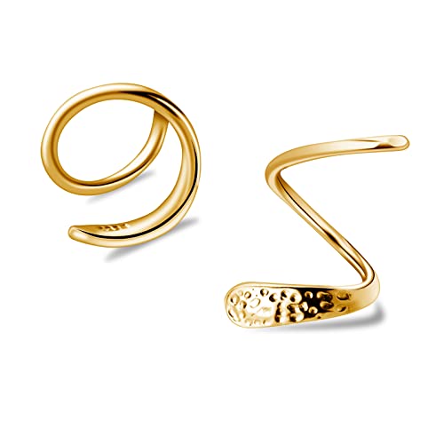 Handmade 14k Gold Twist Earrings for Women