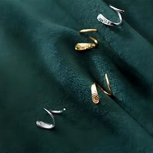 Handmade 14k Gold Twist Earrings for Women