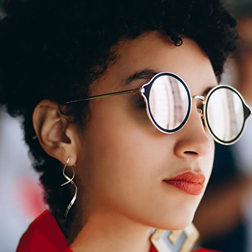 Spiral Threader Dangle Earrings, 14K Gold