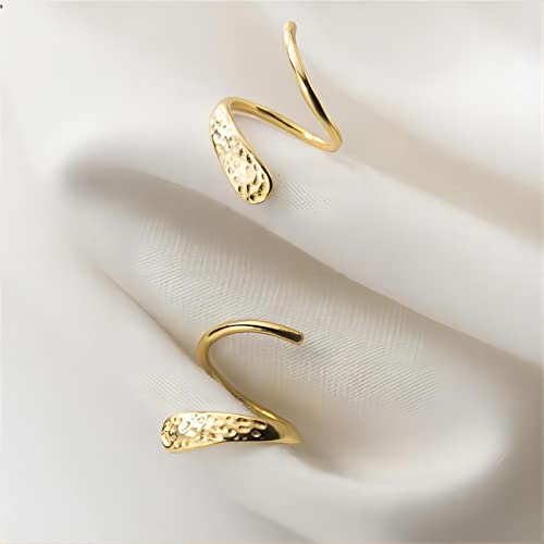 Handmade 14k Gold Twist Earrings for Women