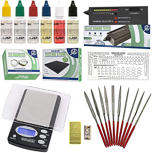 Precious Metal Tester Kit with Magnifier
