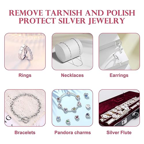 50pcs Pink Polishing Cloth for Gold & Silver