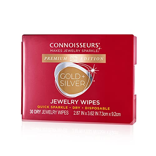 Gold & Silver Jewelry Cleaner Wipes - Connoisseurs Compact