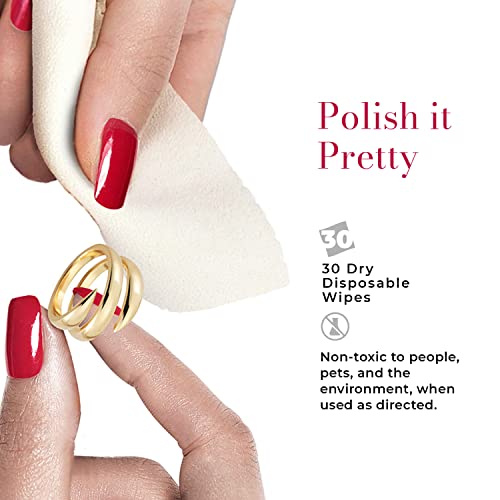 Gold & Silver Jewelry Cleaner Wipes - Connoisseurs Compact