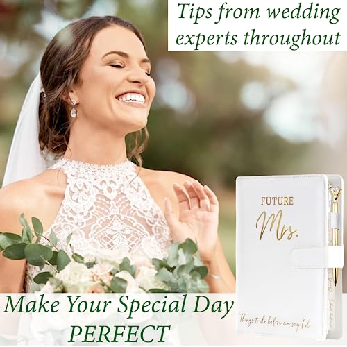 Gold Faux Leather Wedding Planner Binder