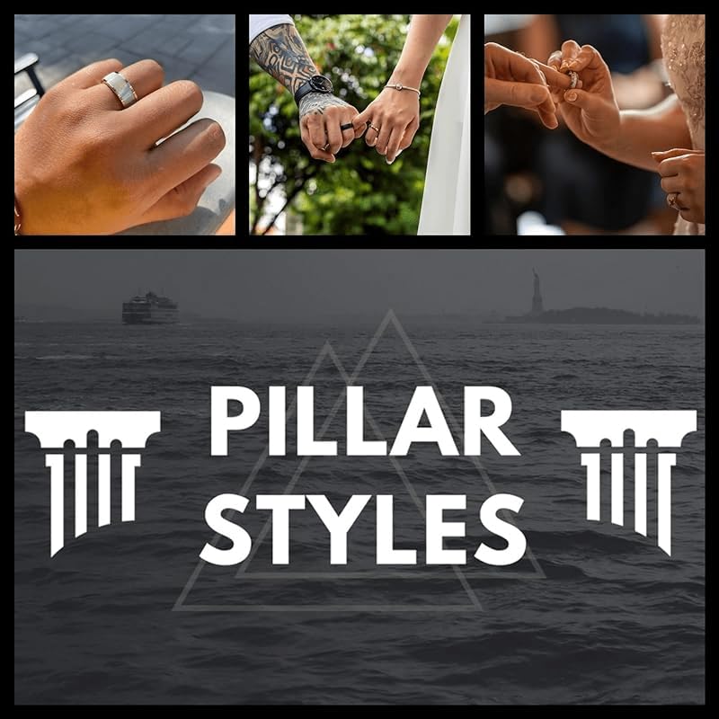 18K Rose Gold Meteorite Men's Wedding Band