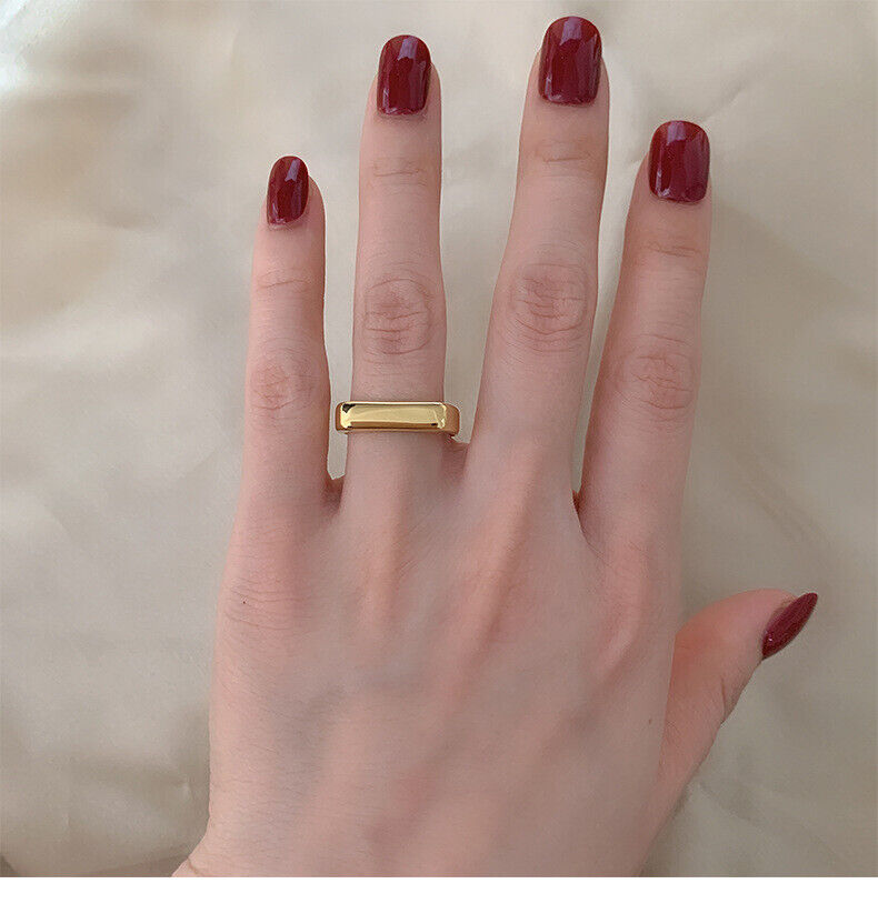 Gold Plated Gourd Bar Double Ring