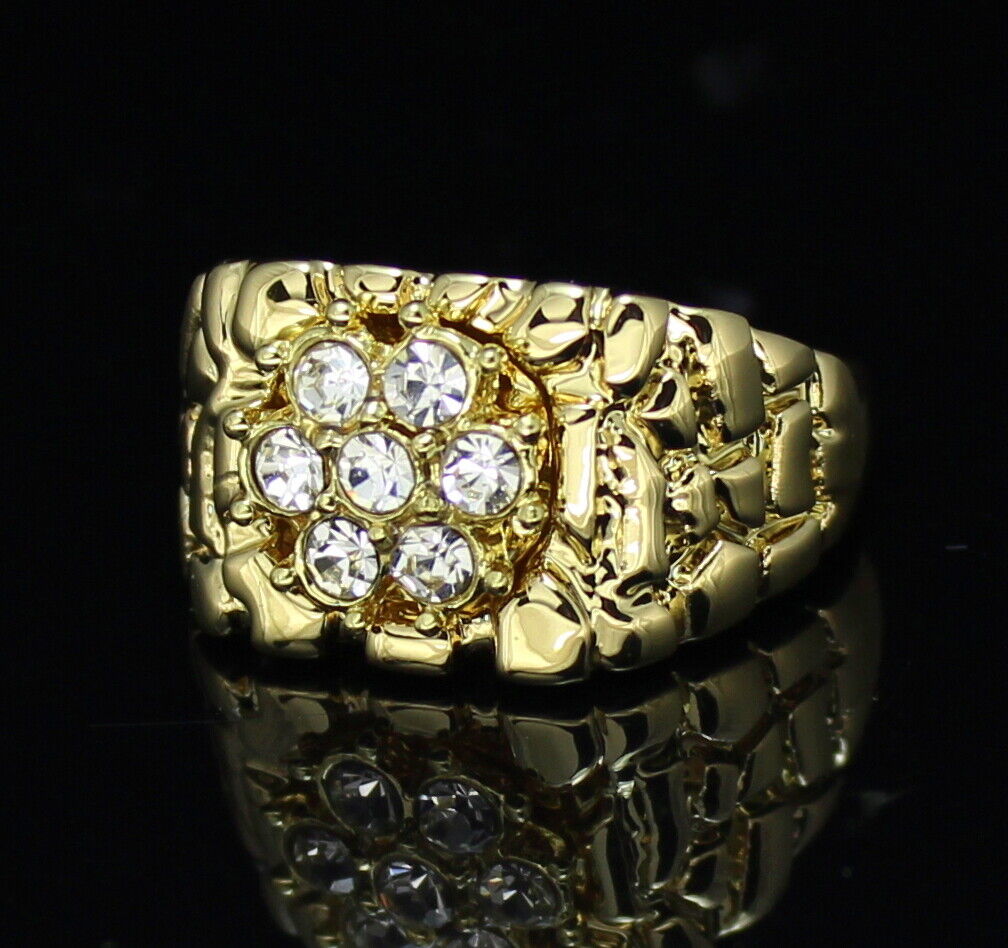 Hip Hop Mens Nugget Pinky Ring