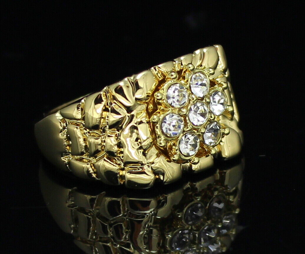 Hip Hop Mens Nugget Pinky Ring