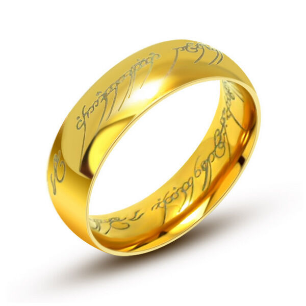 Gold Plated LOTR One Ring Necklace