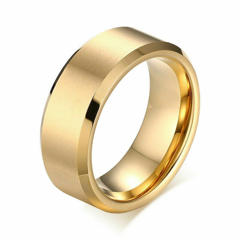 Black Titanium Couple Wedding Rings Size 6-12
