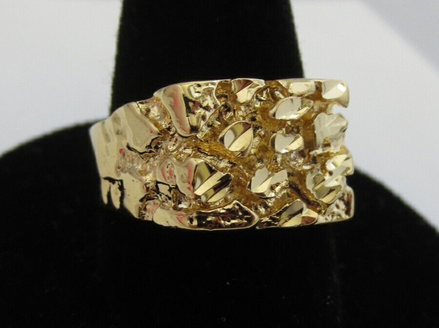 Designer Gold Nugget Ring for Men