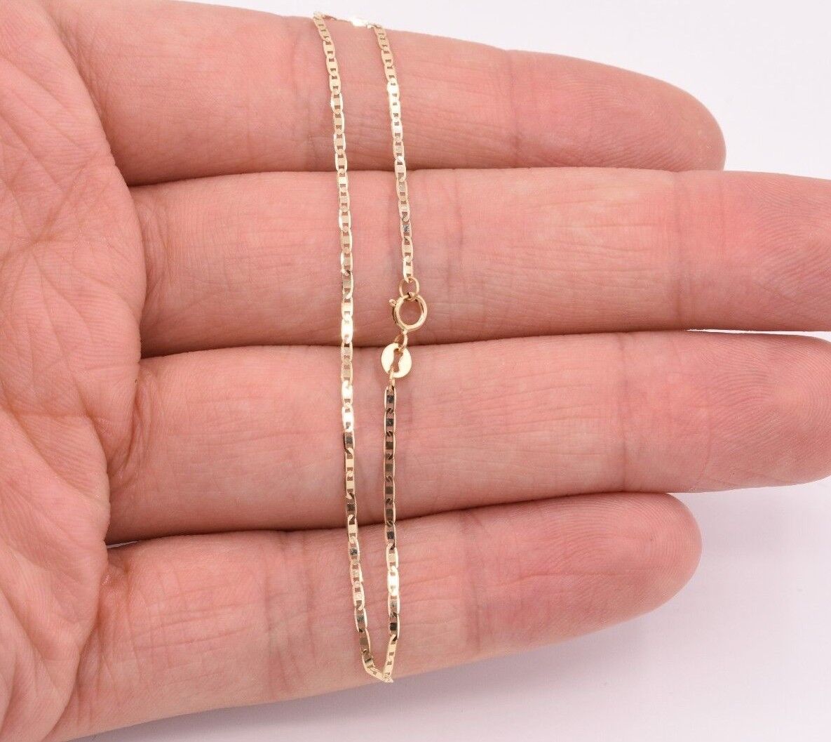 7" Mariner Anchor Link Chain Bracelet Real Solid 10K Yellow Gold