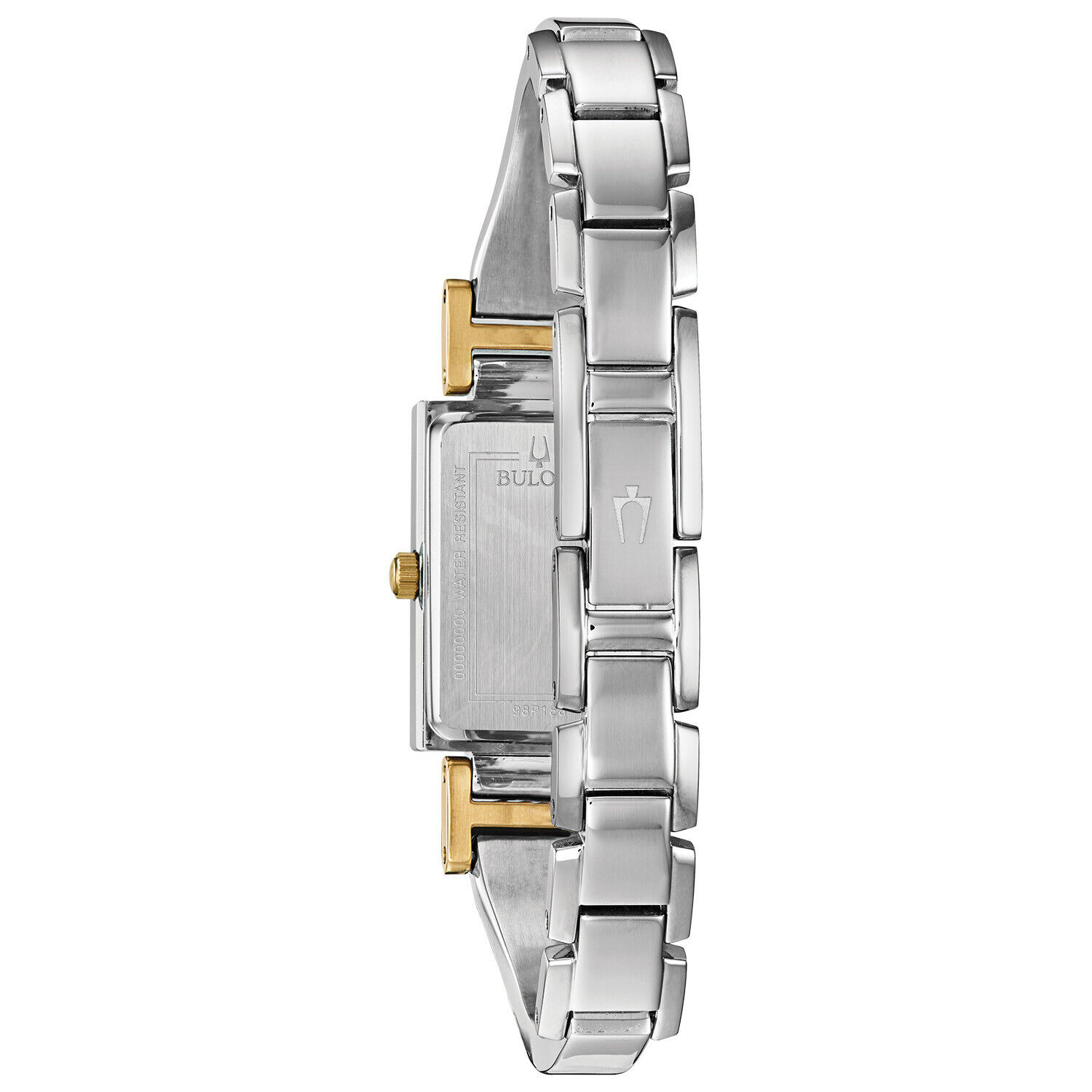 Gold and Silver Diamond Watch by Bulova