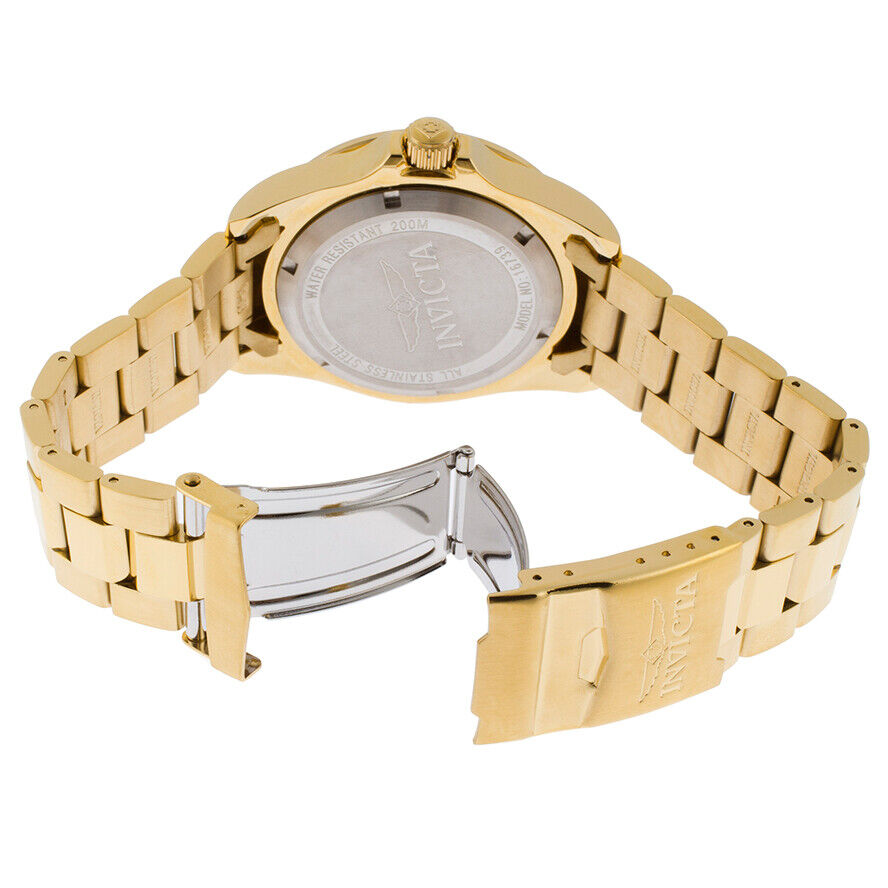 NEW!! Invicta Pro Diver Champagne Dial Gold-tone Roman Numerals Mens Watch