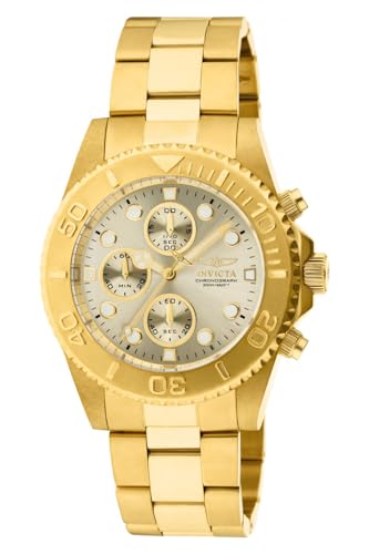 Invicta Men's Gold Plated Chrono Diver Watch