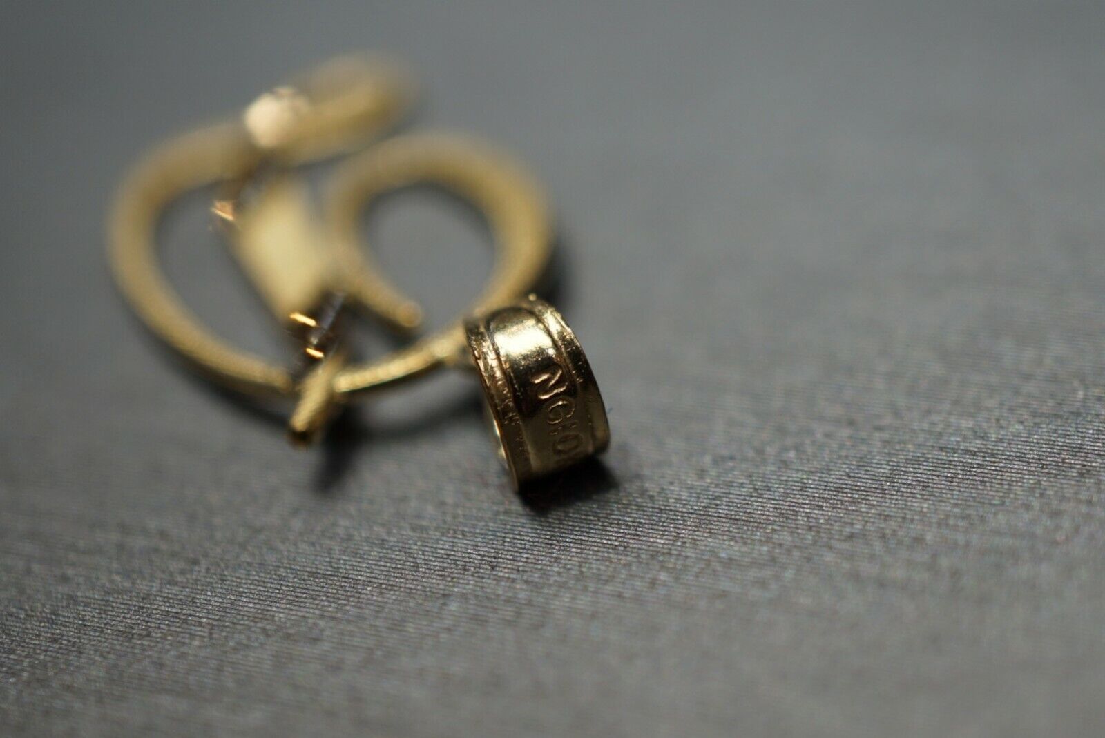 1" Alphabet Charm Pendant in 10K Yellow Gold