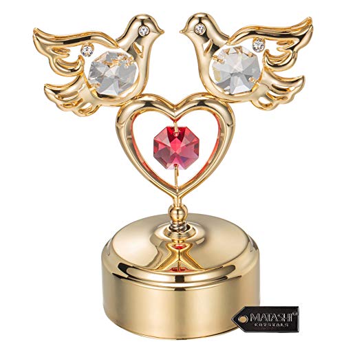 Crystal Love Doves Music Box (24K Gold-plated)