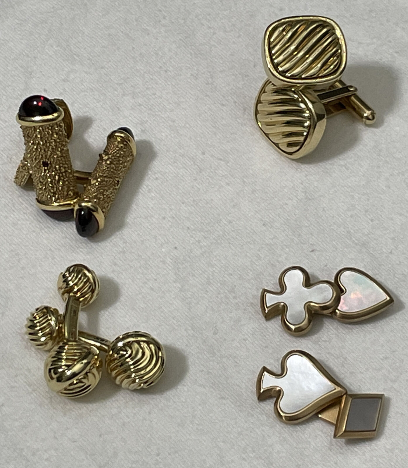 David yurman cufflinks,shirtlinks,tie clips,money clips,bracelets,belt buckle.