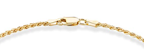 18K Gold Italian Braided Rope Chain Bracelet