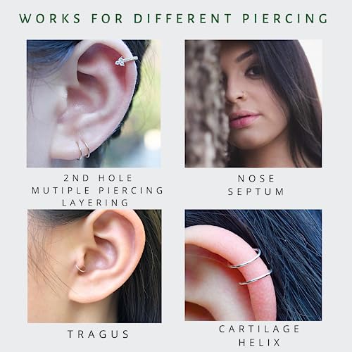 Small 14K Gold Cartilage & Nose Hoops