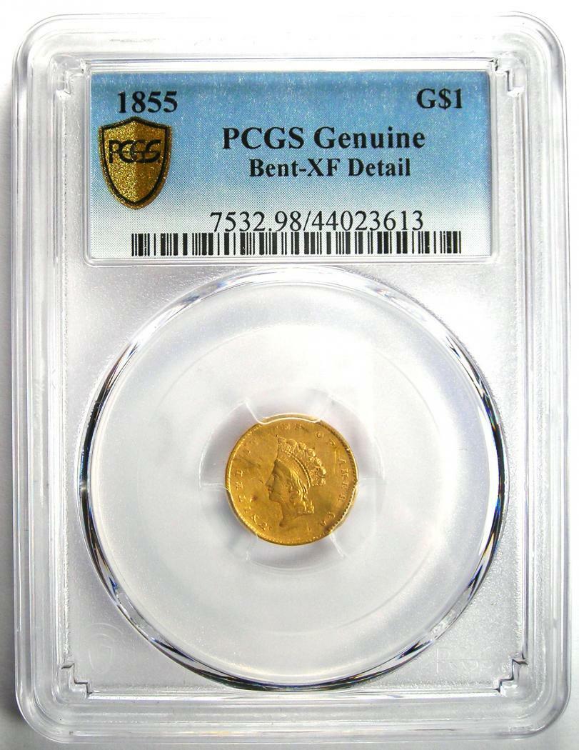 Rare Certified PCGS XF Details Indian Gold Dollar
