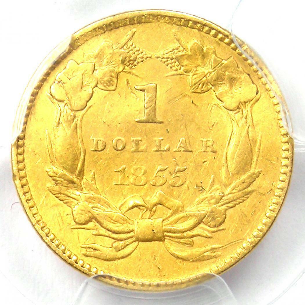 Rare Certified PCGS XF Details Indian Gold Dollar