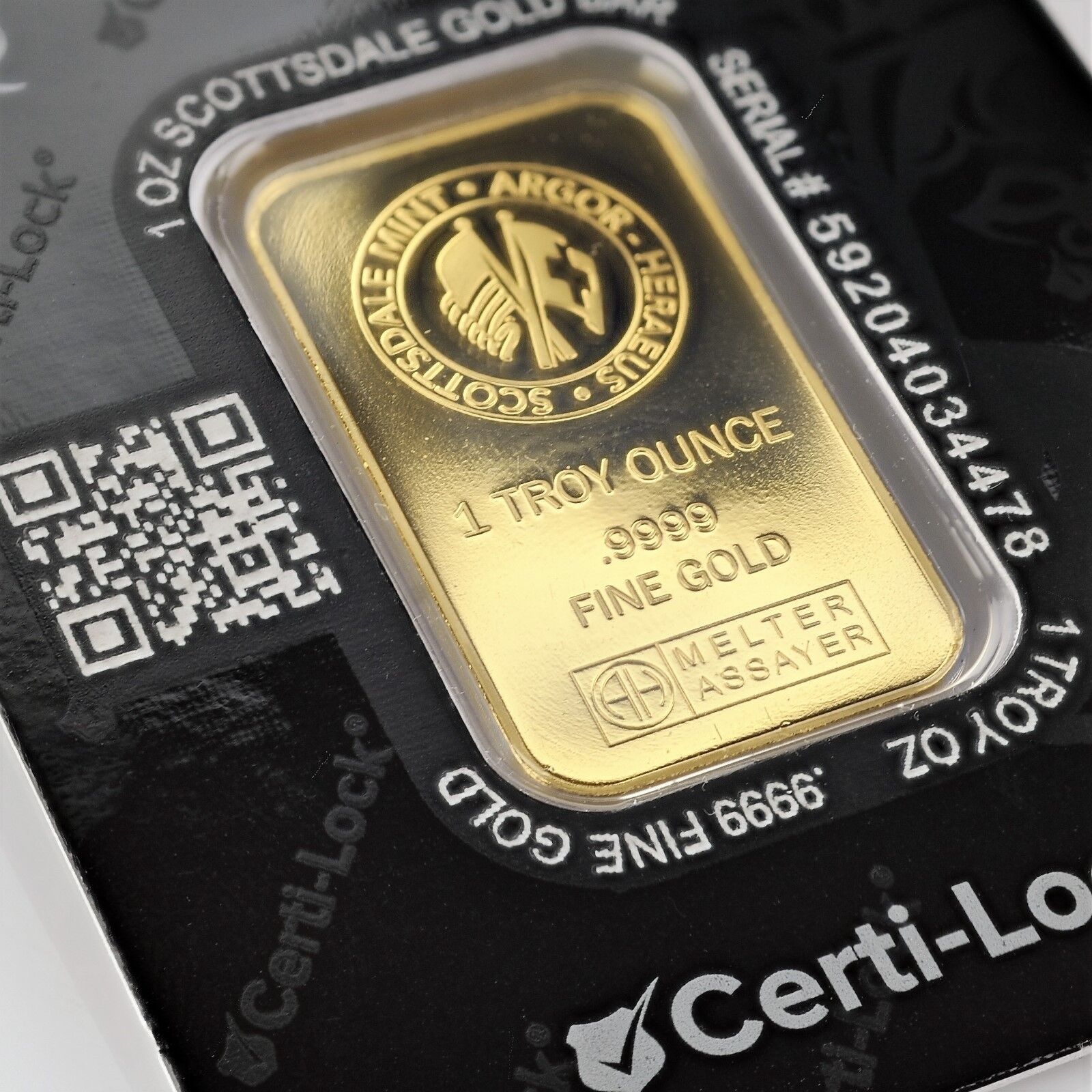 Scottsdale Mint 1oz .9999 Gold Bar