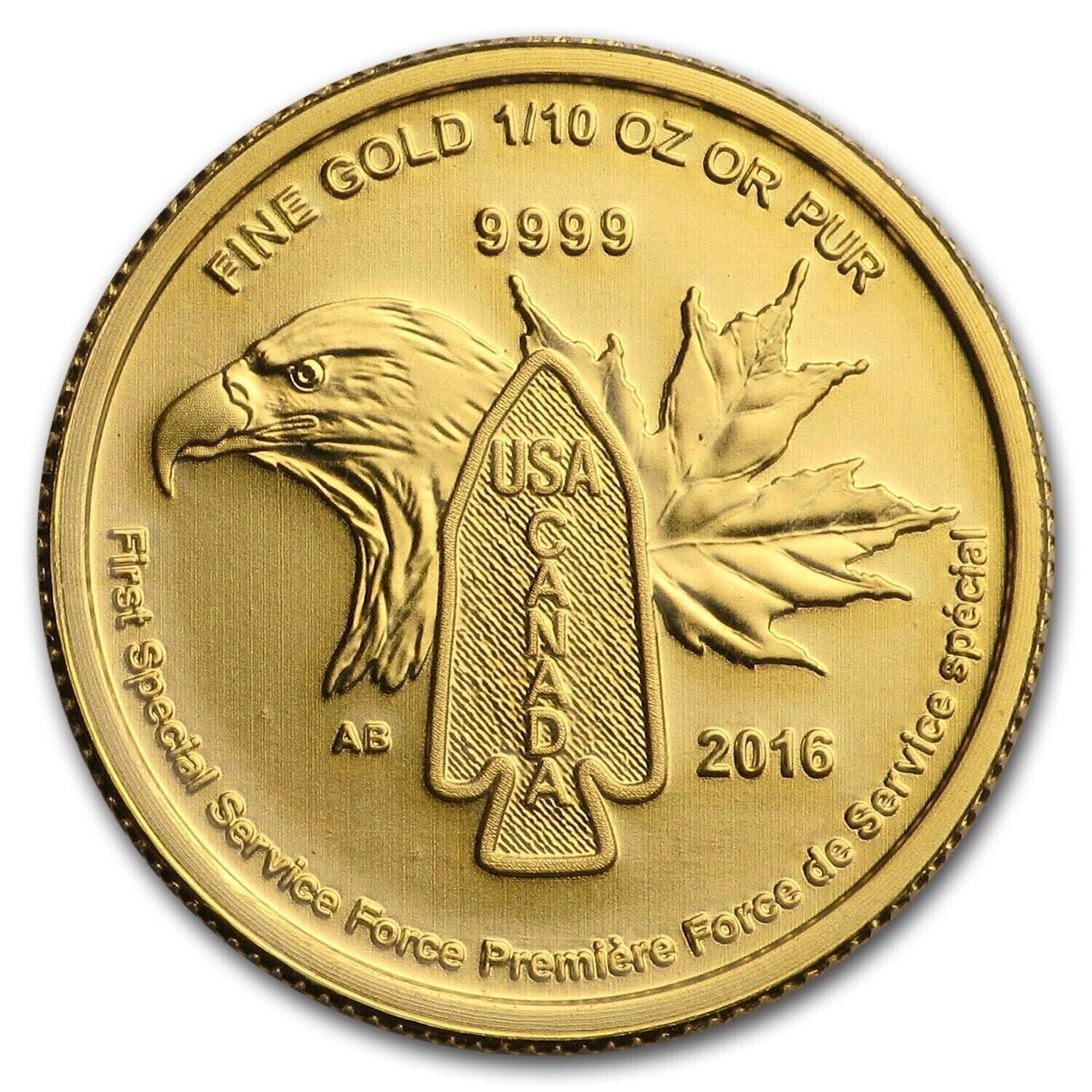 2016 Canada Sealed 1/10 oz Gold BU