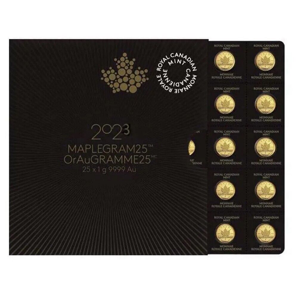 1 Gram Gold Maple Leaf Coin in Assay Card