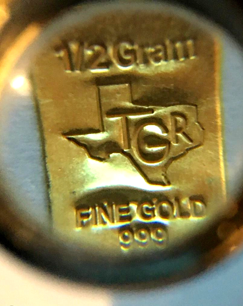 TGR TEXAS 1/2g Gold Bar 999.9 Fine