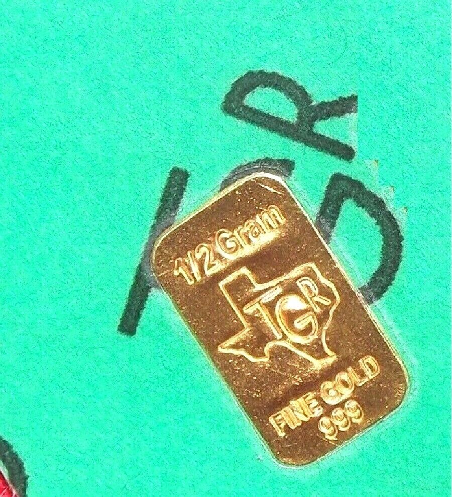 TGR TEXAS 1/2g Gold Bar 999.9 Fine