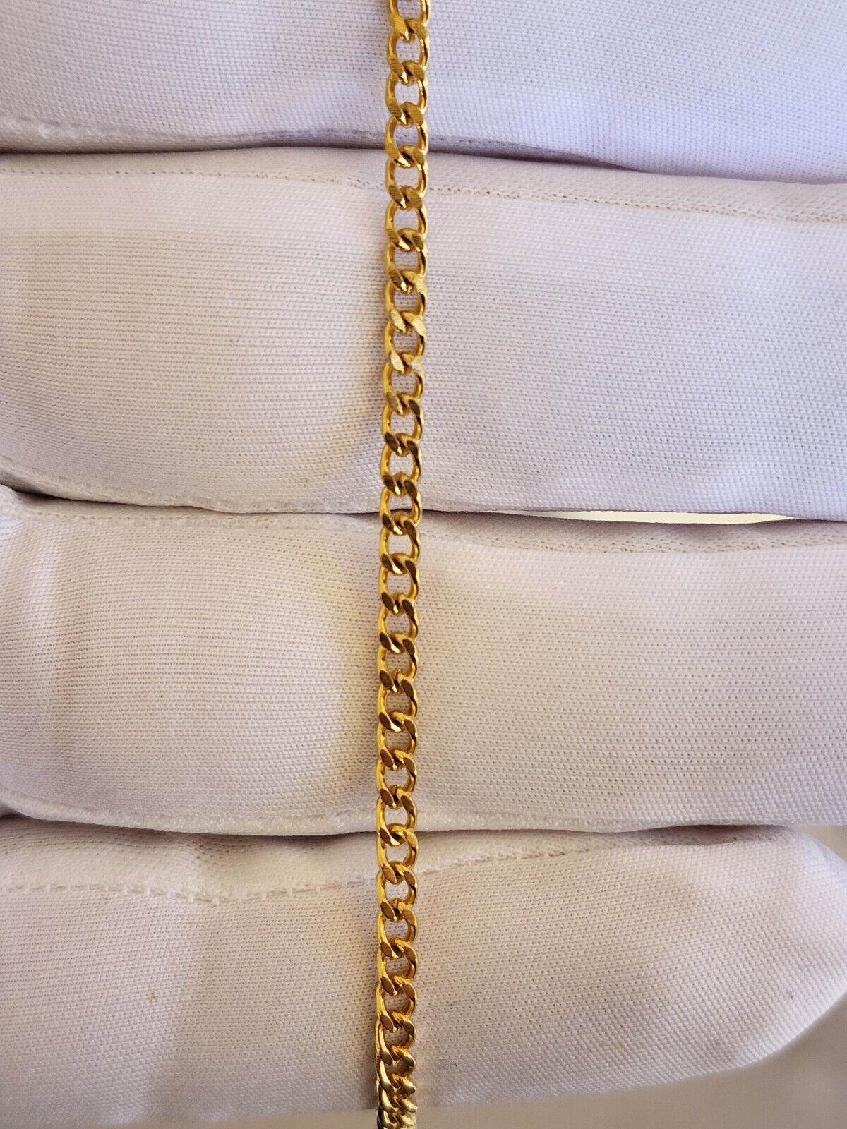 Gold Plated Stainless Steel Cuban Chain Necklace