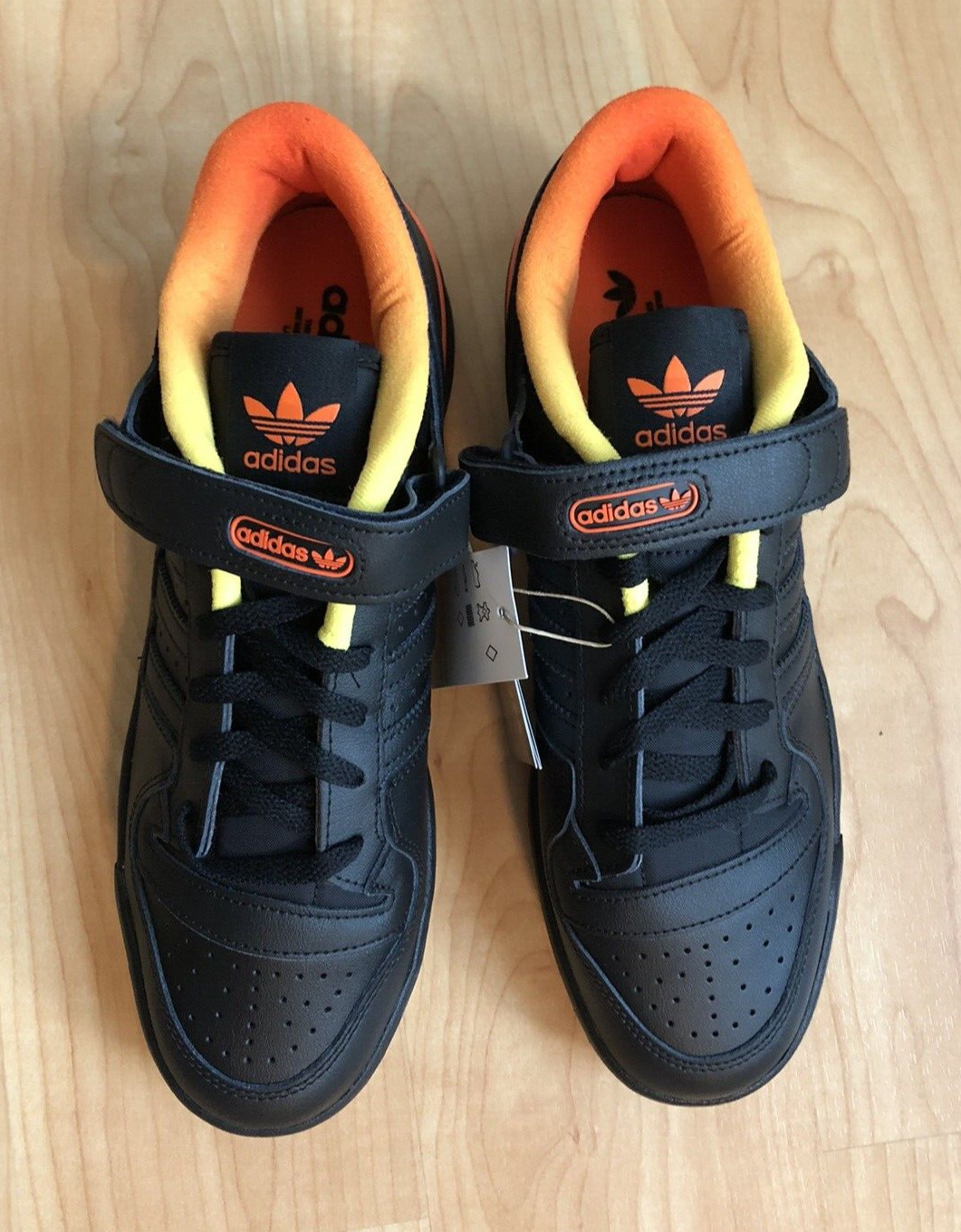 Adidas Forum Low Black Orange Gold Gradient Shoes