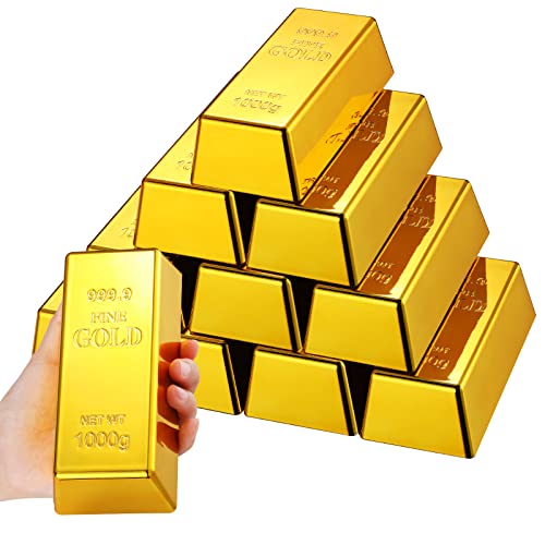 Glittering Gold Bullion Door Stop Replica