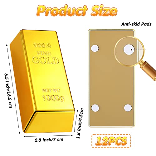 Glittering Gold Bullion Door Stop Replica