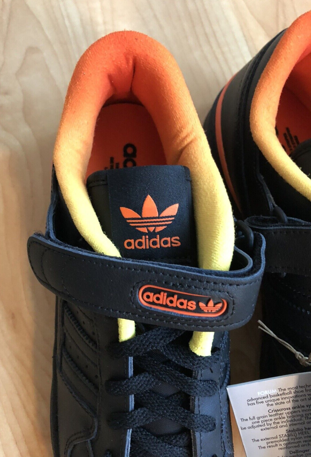 Adidas Forum Low Black Orange Gold Gradient Shoes