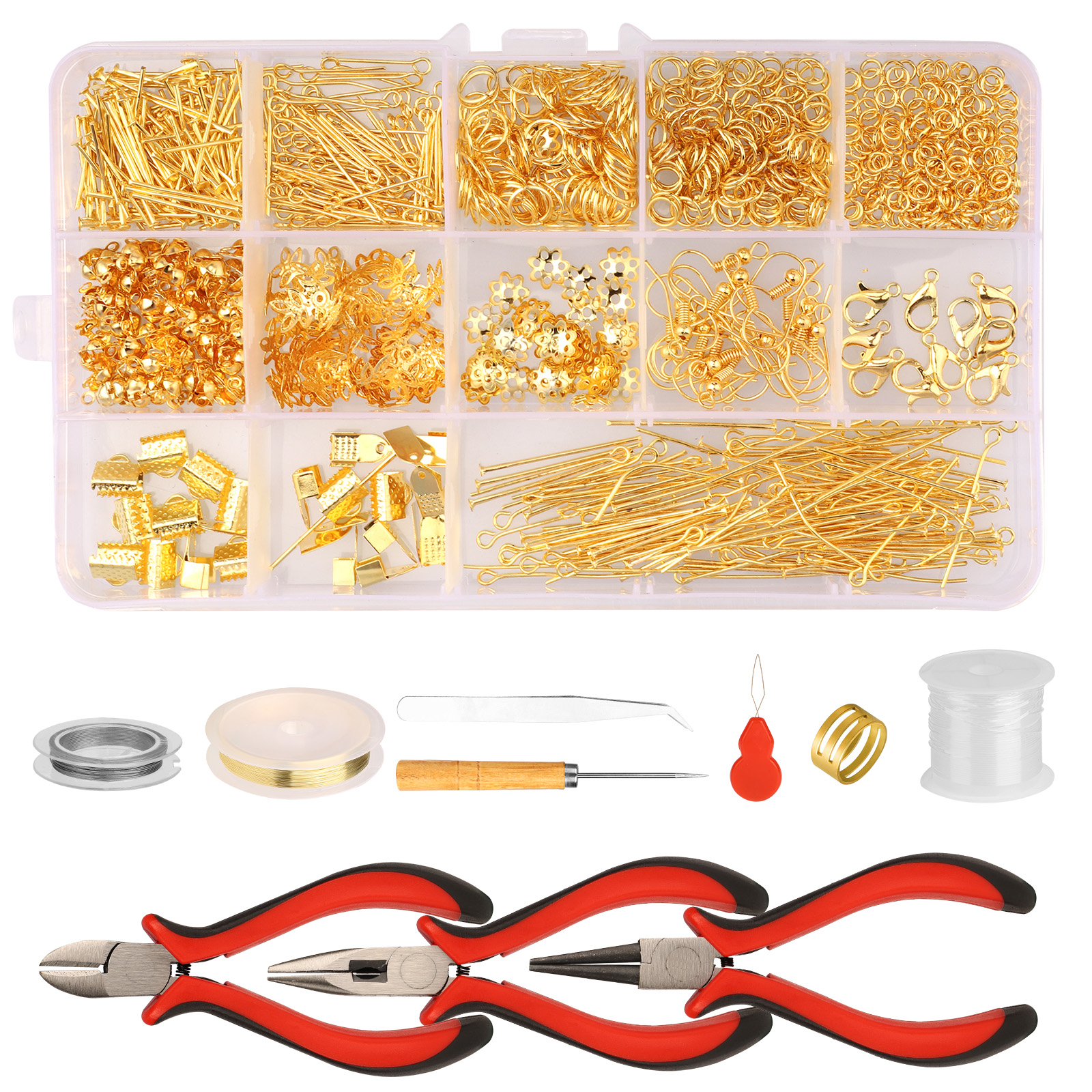 DIY Gold Jewelry Making Kit - 1010PCS
