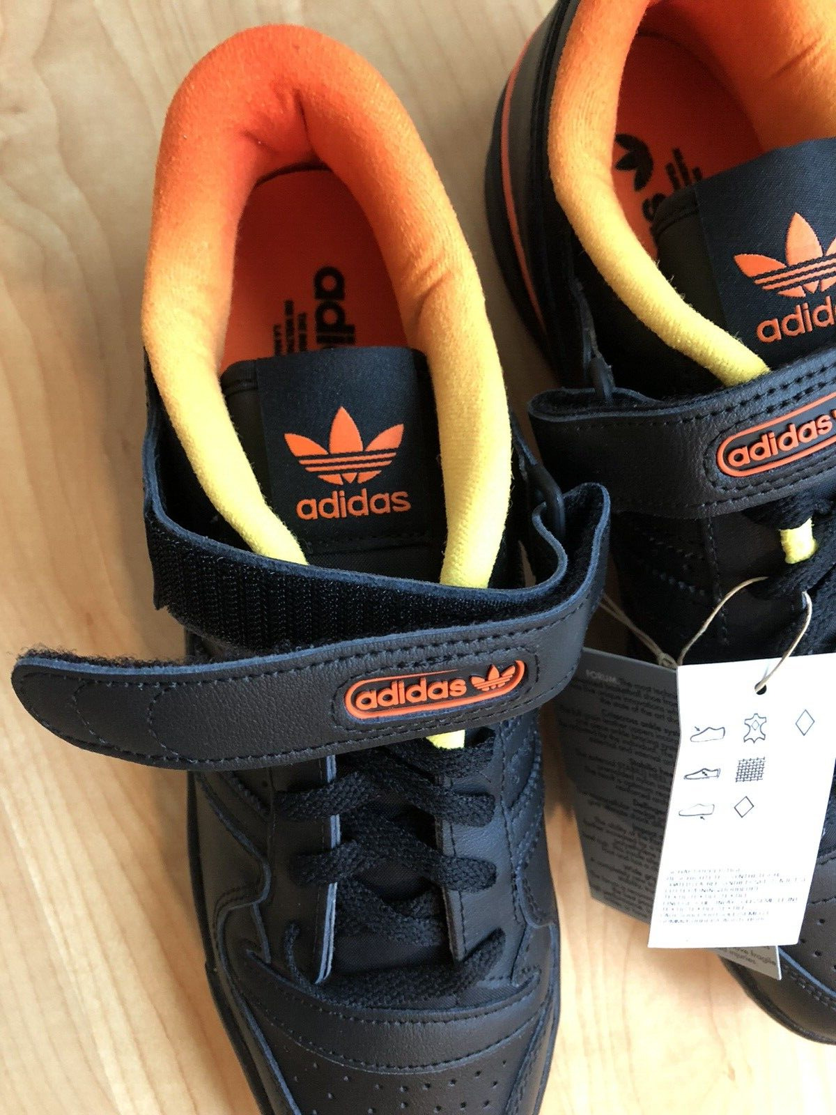 Adidas Forum Low Black Orange Gold Gradient Shoes