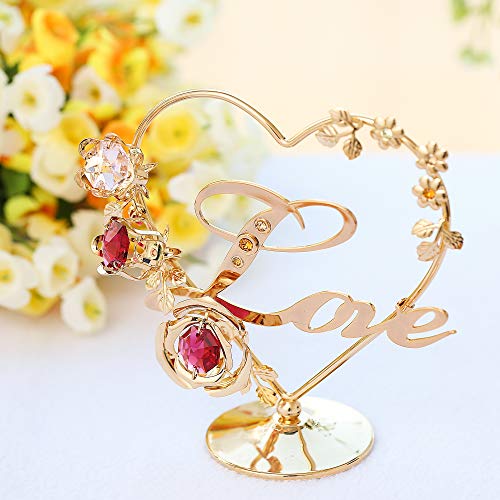 Love Table Top Ornament in 24k Gold